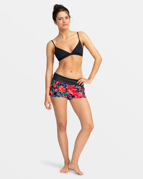 Roxy Endless Summer Printed Boardshorts-Anthracite Floral Fiesta Big