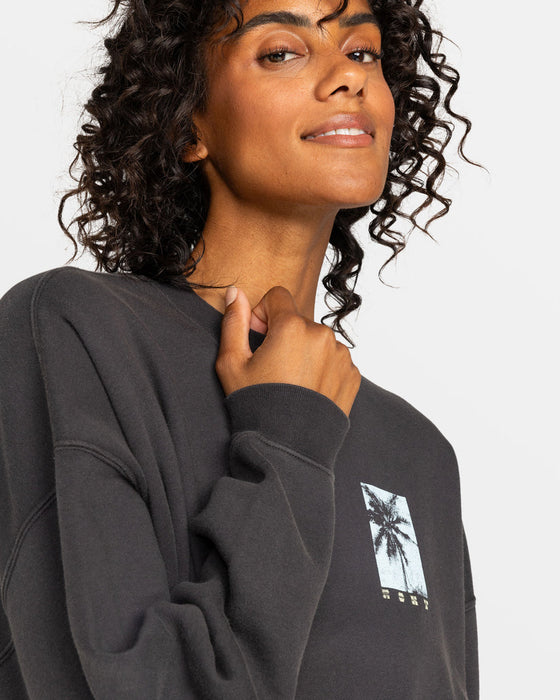 Roxy Lineup Oversized Crew C Sweatshirt-Phantom