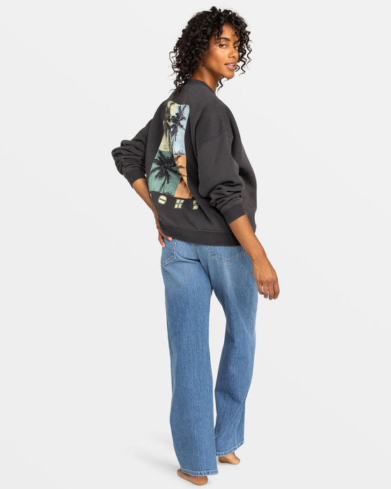 Roxy Lineup Oversized Crew C Sweatshirt-Phantom