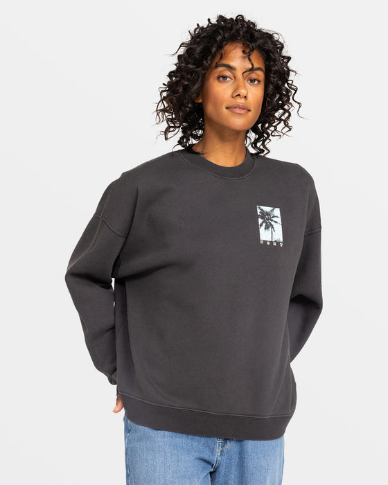 Roxy Lineup Oversized Crew C Sweatshirt-Phantom