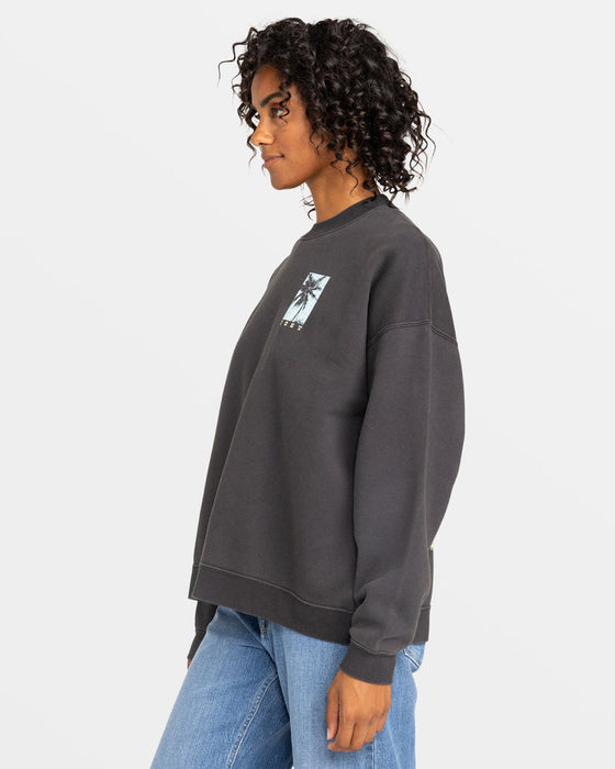 Roxy Lineup Oversized Crew C Sweatshirt-Phantom