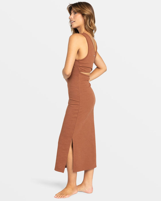 Roxy Good Keepsake Dress-Russet