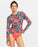 Roxy Sea Skippin PT L/S Rashguard-Anthracite Floral Fiesta Big