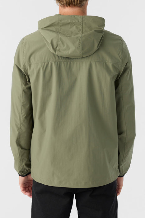 O'Neill TRVLR Windbreaker Stretch Jacket-Deep Lichen Green