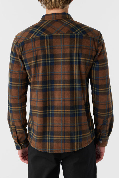 O'Neill Glacier Plaid Superfleece L/S Shirt-Carafe