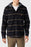 O'Neill Landmarked Stripe Hooded Flannel Shirt-Black