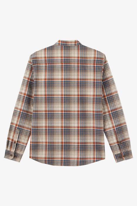 O'Neill Winslow Plaid Flannel L/S Shirt-Chocolate Chip