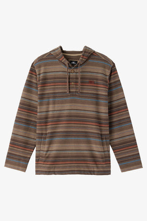 O'Neill Bavaro Stripe Poncho Sweatshirt-Chocolate Chip