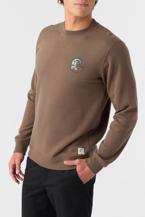 O'Neill OG Essential Crew Sweatshirt-Chocolate Chip