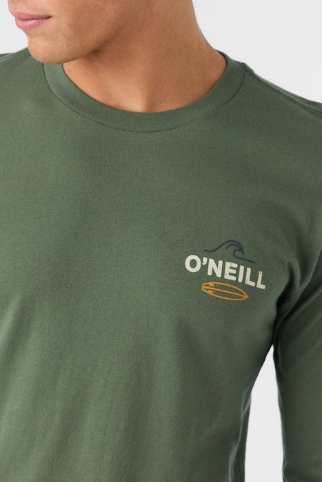 O'Neill Rip Tide Long Sleeve L/S Tee-Dark Olive