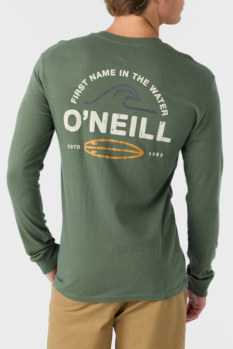 O'Neill Rip Tide Long Sleeve L/S Tee-Dark Olive