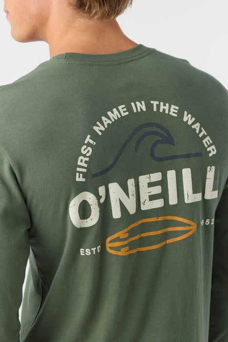 O'Neill Rip Tide Long Sleeve L/S Tee-Dark Olive