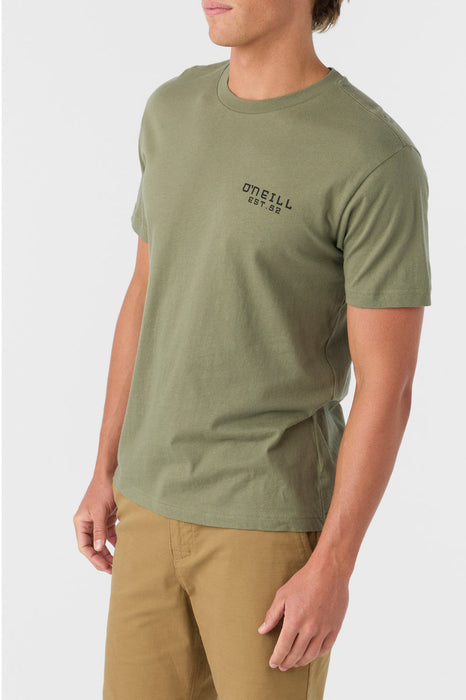 O'Neill Stacked Tee-Deep Lichen Green