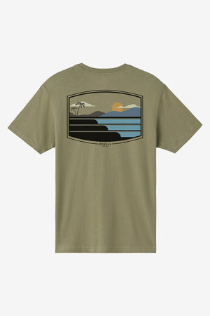 O'Neill Stacked Tee-Deep Lichen Green