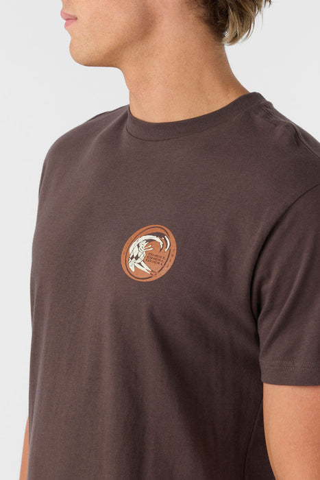 O'Neill Reverbaration Tee-Seal Brown