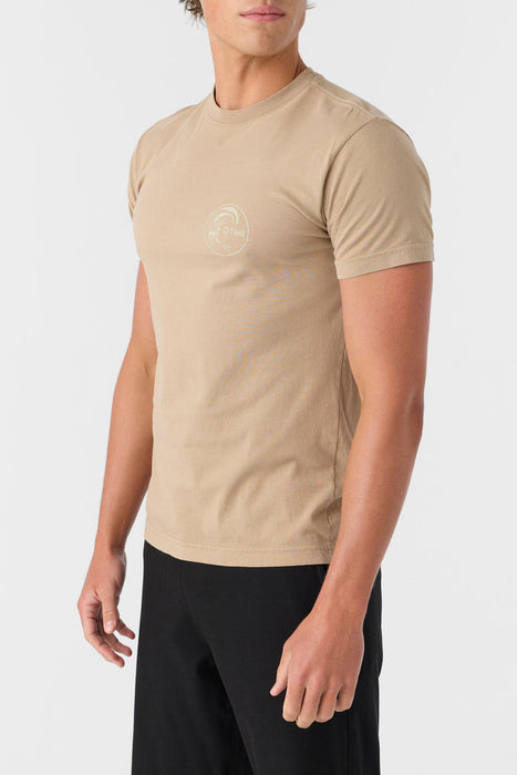 O'Neill Og Circle Surfer Tee-Tan