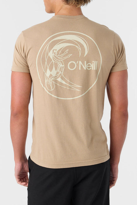 O'Neill Og Circle Surfer Tee-Tan