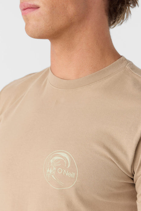 O'Neill Og Circle Surfer Tee-Tan