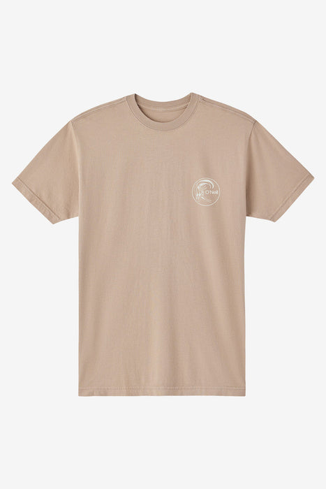 O'Neill Og Circle Surfer Tee-Tan