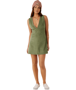 O'Neill Poppy Dress-Oil Green