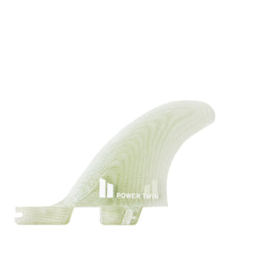 FCS II Power Twin+1 PG Clear Center Fin-L/XL