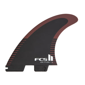 FCS Pyzel PC Tri Fin Set-Black/Shiraz-Medium