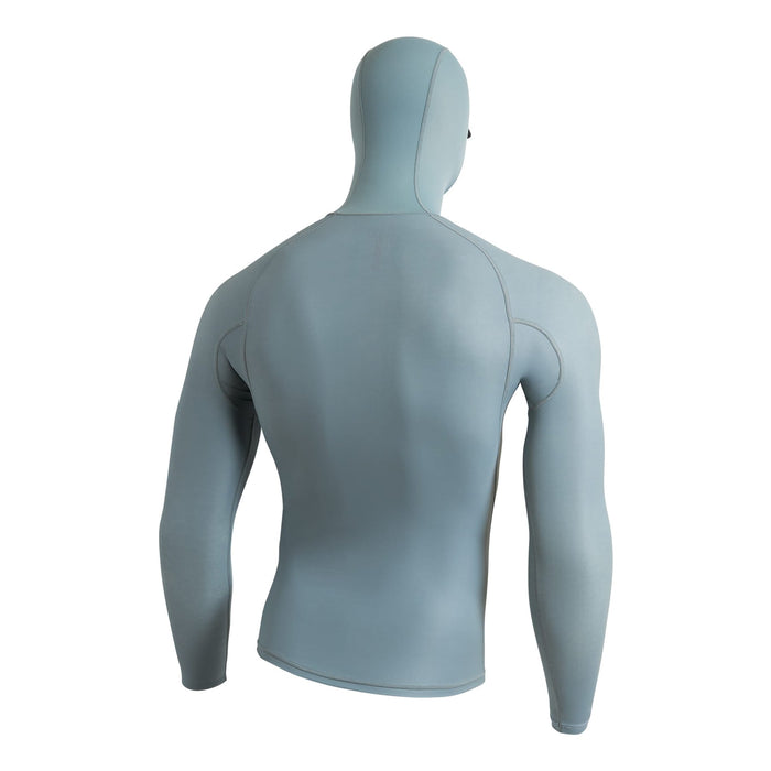 Florence Marine X Windshield Hooded L/S Rashguard-Light Sea Blue