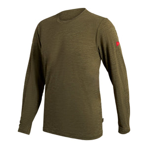 Florence Marine X Airtex L/S Shirt-Heather Burnt Olive