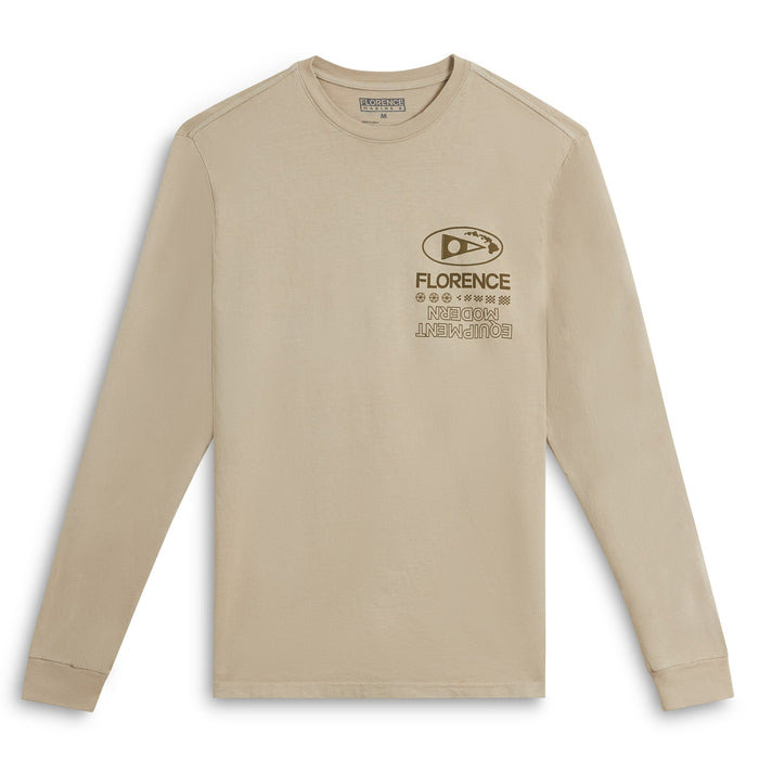 Florence Marine X Decal L/S Tee-Tan