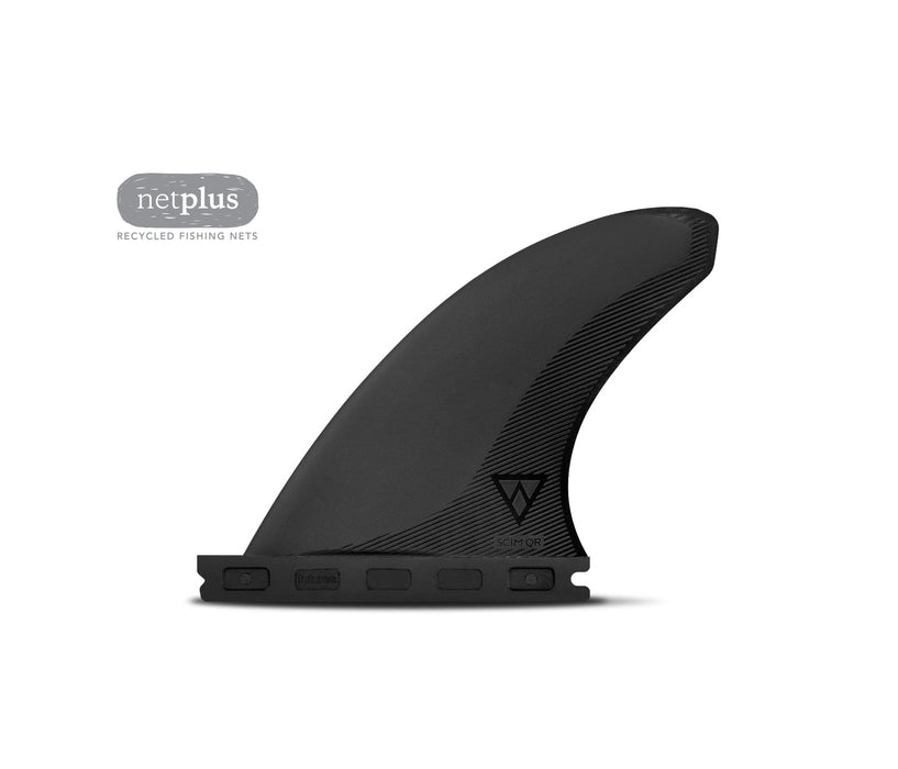 Futures Scimitar Alpha Quad Rear Fin Set-Carbon/Black