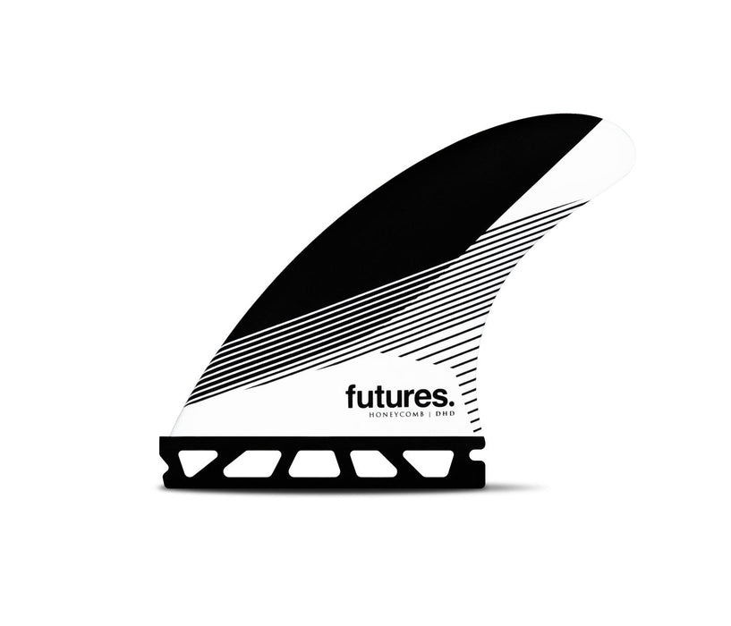 Futures DHD Honeycomb Tri Fin Set-Black/White-Medium