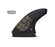 Futures Alpha Vector 3/2 Tri/Quad Fin Set-Carbon/Gold-Medium