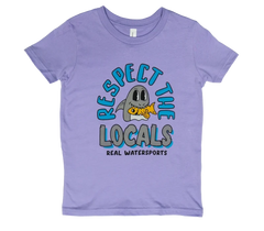 REAL Youth Respect The Locals Tee-Dark Lavender