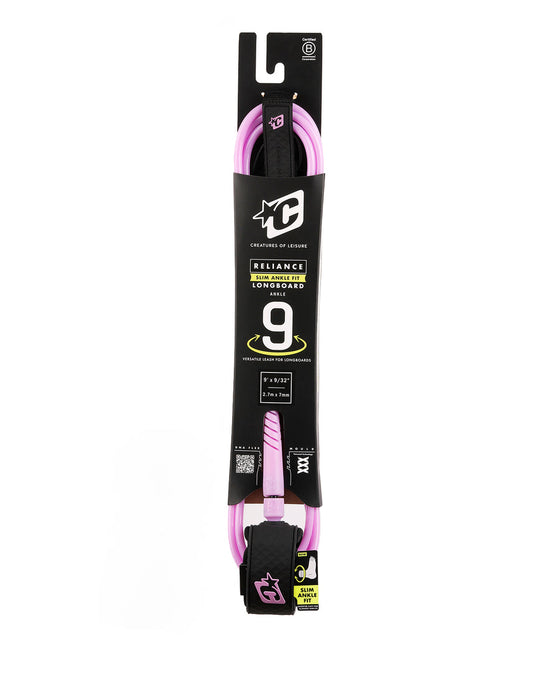 Creatures Reliance Longboard Slim Fit Leash-Guava Black-9'0"