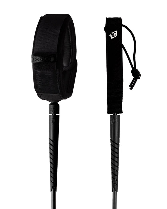 Creatures Reliance Longboard Knee Slim Fit Leash-Black White-9'0"