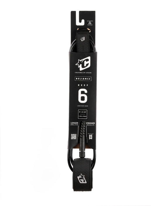 Creatures Reliance Reef Leash-Black Silver-6'0"