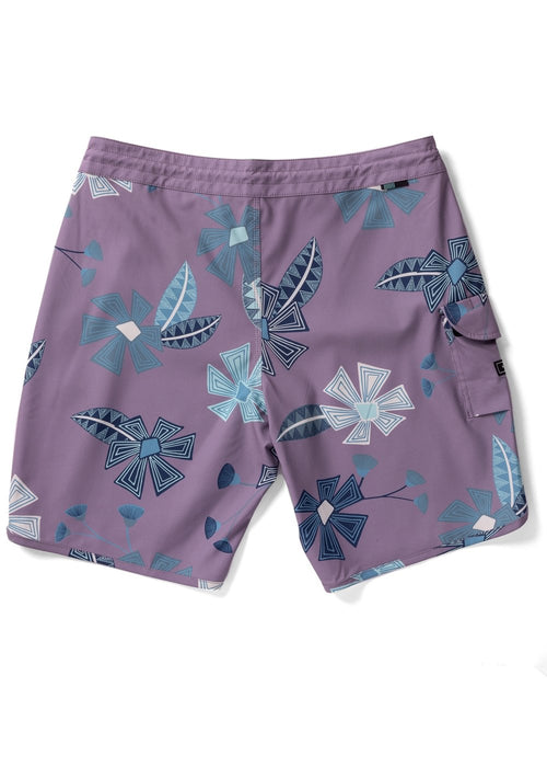 Vissla Tribal Tropics 18.5" Boardshorts-Dusty Lilac