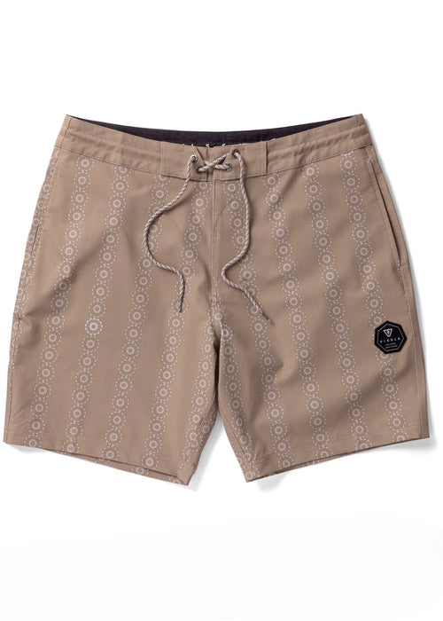 Vissla Solar Spirals 17.5" Boardshorts-Dark Khaki