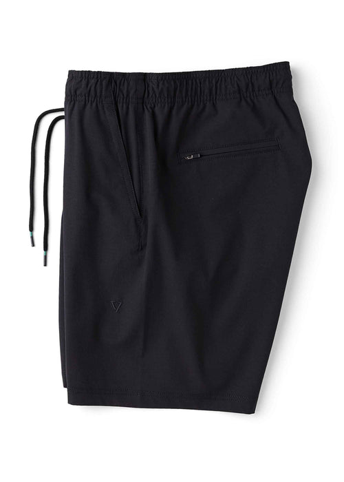 Vissla Hemp No See Ums Eco 18" Elastic Shorts-Black