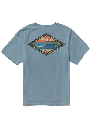 Vissla Wave Chasers Premium Organic Tee-Chambray