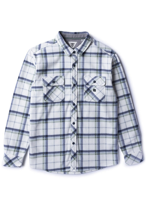 Vissla Eco-zy Polar Flannel L/S Shirt-Vintage White