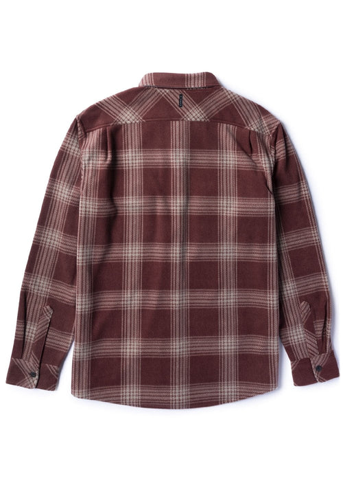 Vissla Eco-zy Polar Flannel L/S Shirt-Fired Brick