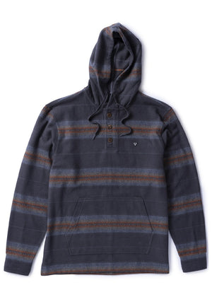 Vissla Descanso Hooded Popover L/S Shirt-Phantom