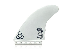 NVS Maurice Cole Reverse Vee Futures Twin Fin Set-White