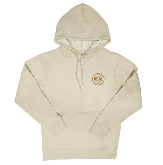 REAL Outer Banks Map Wmn's Hooded Sweatshirt-Bone