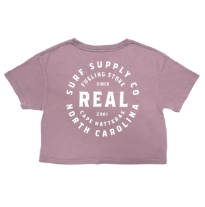 REAL Fueling Stoke Tee-Faded Mauve