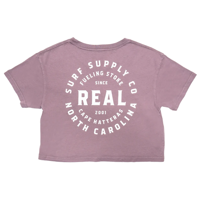 REAL Fueling Stoke Tee-Faded Mauve