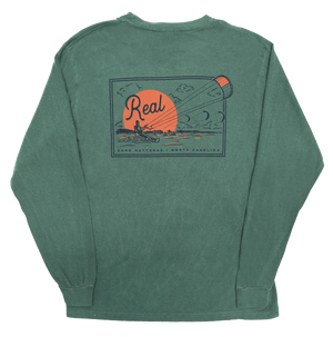 REAL Sunset Sessions L/S Tee-Blue Spruce