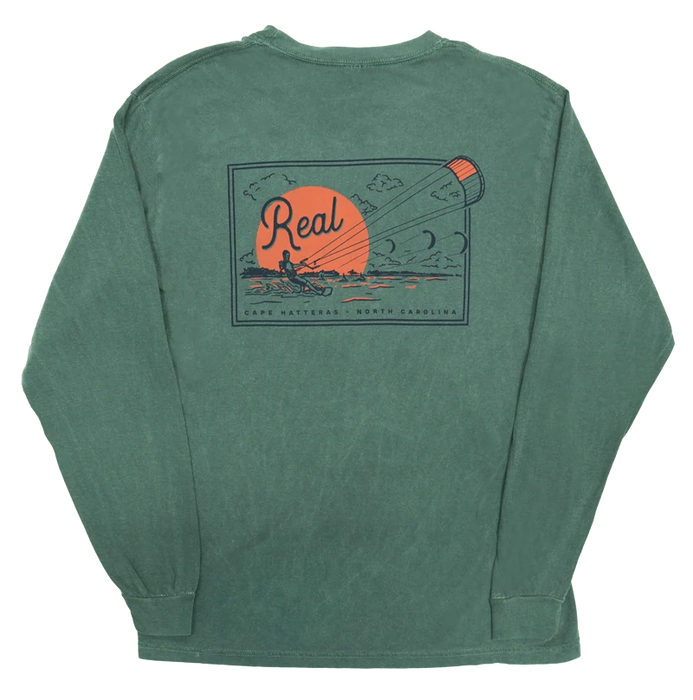 REAL Sunset Sessions L/S Tee-Blue Spruce