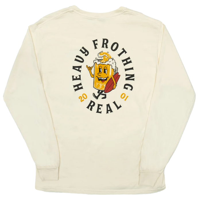 REAL Heavy Frothing L/S Tee-Ivory